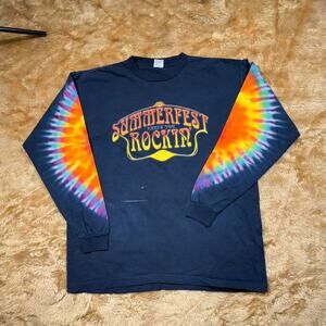 Vintage 90s Summer Fest Keeps You Rockin T-Shirt Men's Size XL Graphic